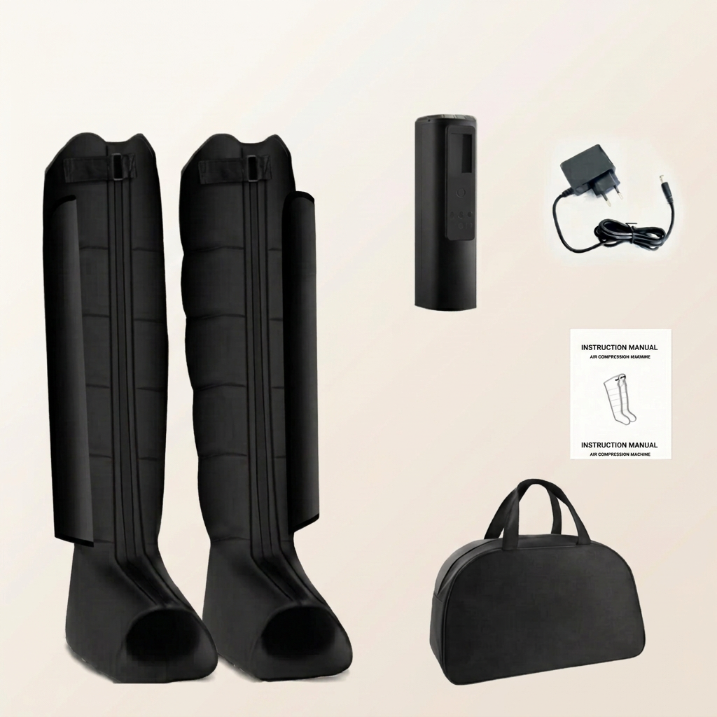 Nicebeam RecoveryFlow kit with boots, control unit, power adapter, carry case and manual