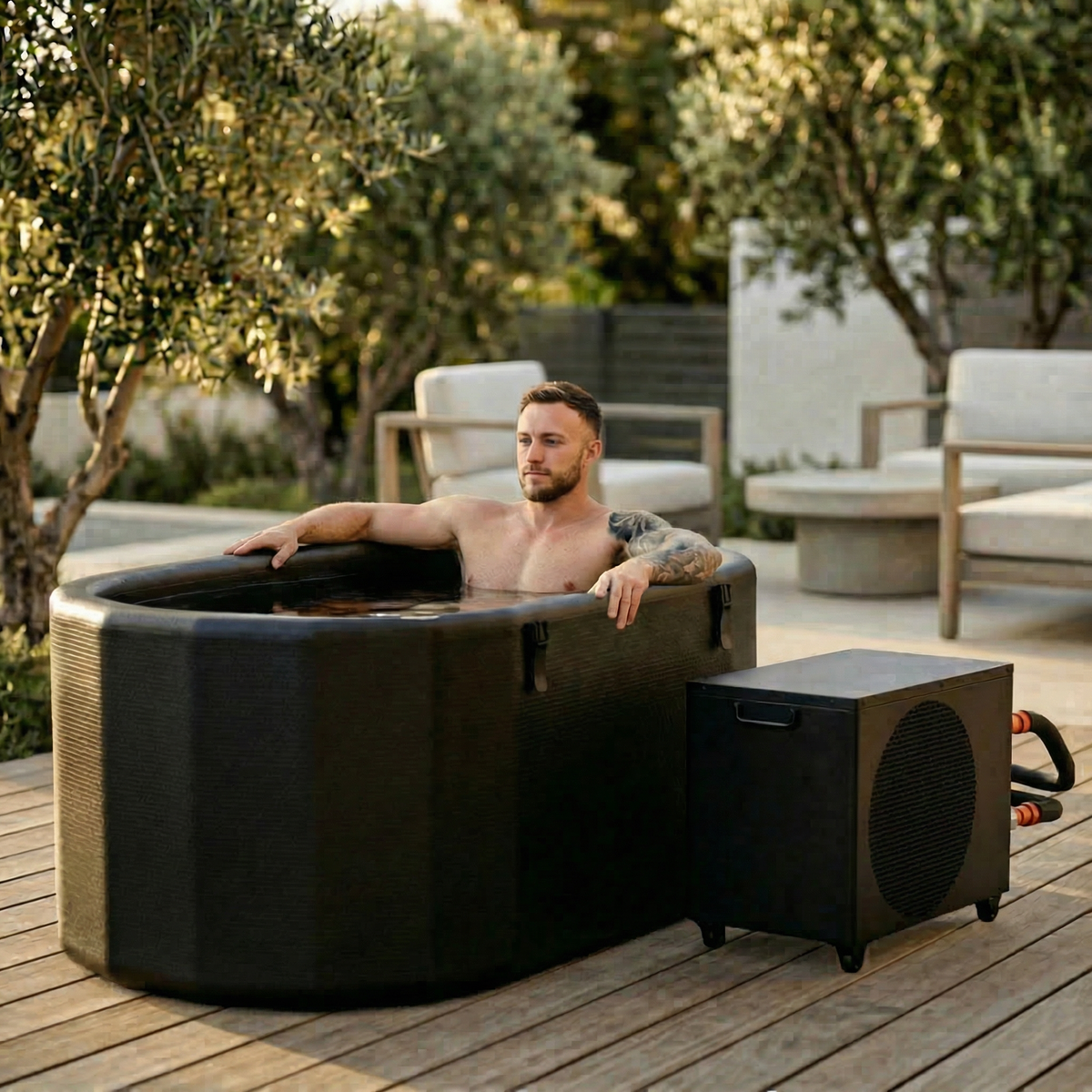 Nicebeam Cryo Pro inflatable cold plunge tub
